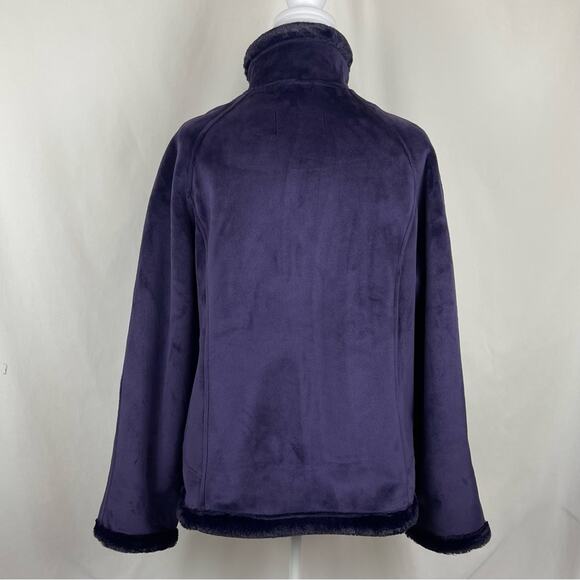 Green Tea Purple Vegan Fur Cottage  Boho Chic Jacket Coat NWOT Size L - Picture 5 of 11